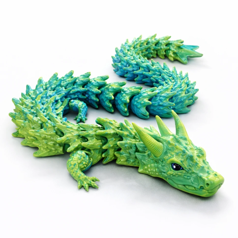 Flexible Dragon Toy 3D Printed | Safe & Durable Fantasy Figure