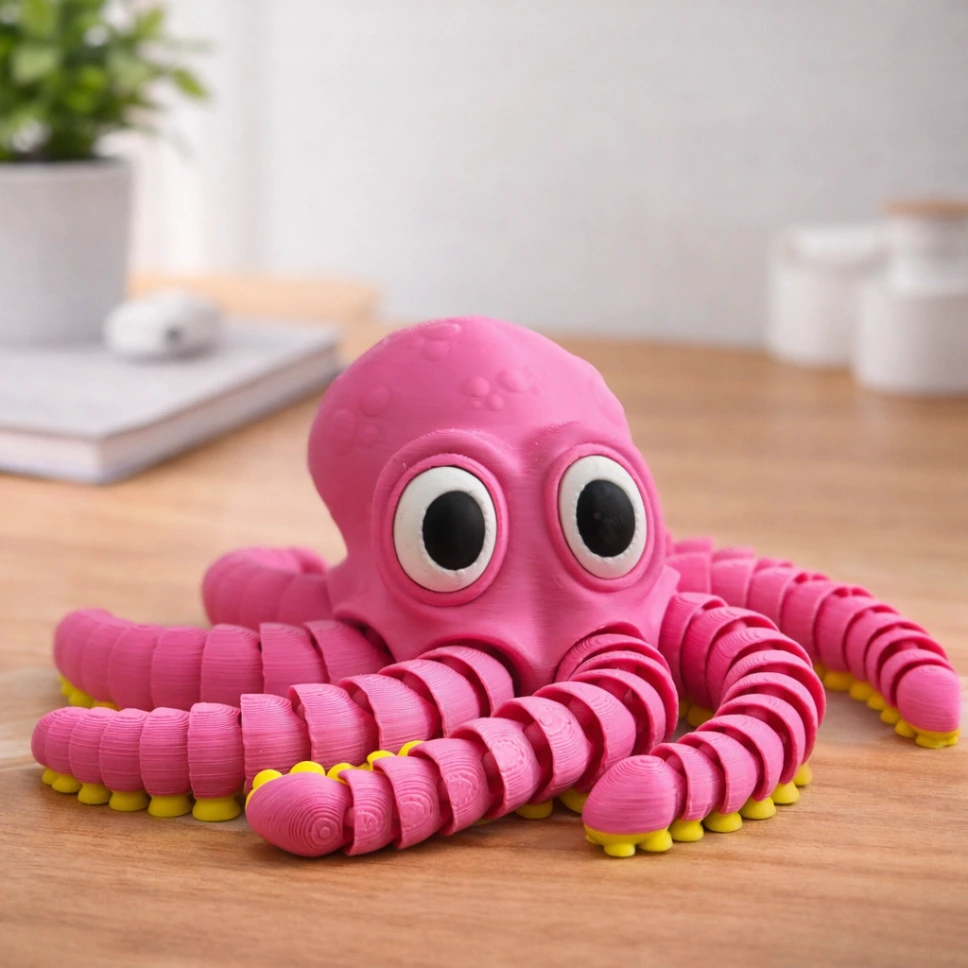 Octopus Flexible Fidget Toy for Kids & Desk